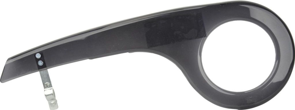 FISCHER Universal Fahrrad Kettenschutz schwarz transparent Produktbild 