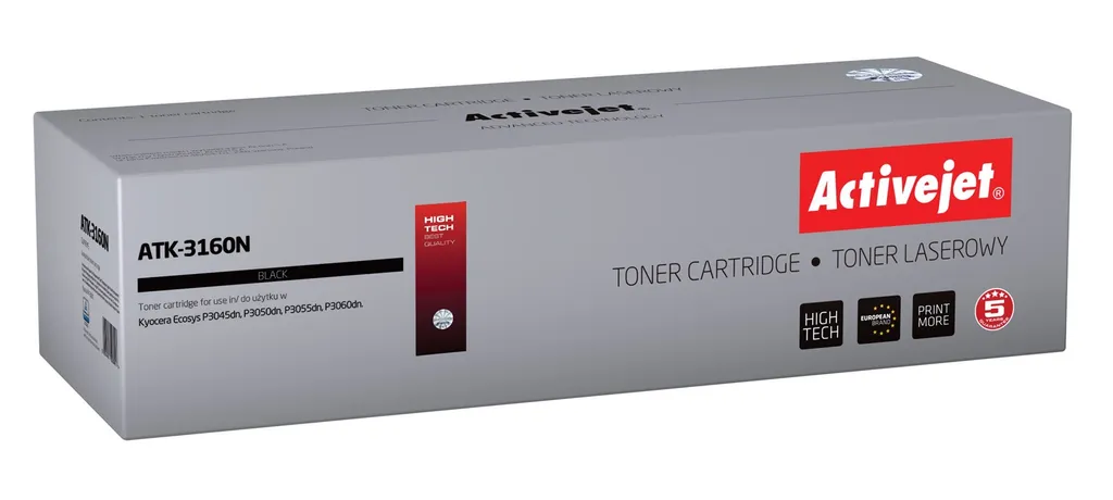 Toner Compatibile Kyocera TK-3160 Activejet ATK-3160N 12.5k Resa Alta