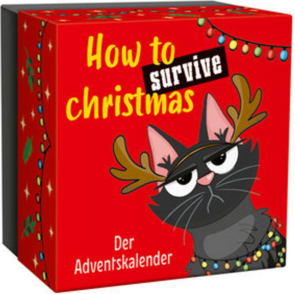 Adventskalender How to survive christmas für Weihnachtsmuffel – 24 Zettelchen mit amüsanten Texten & Tipps