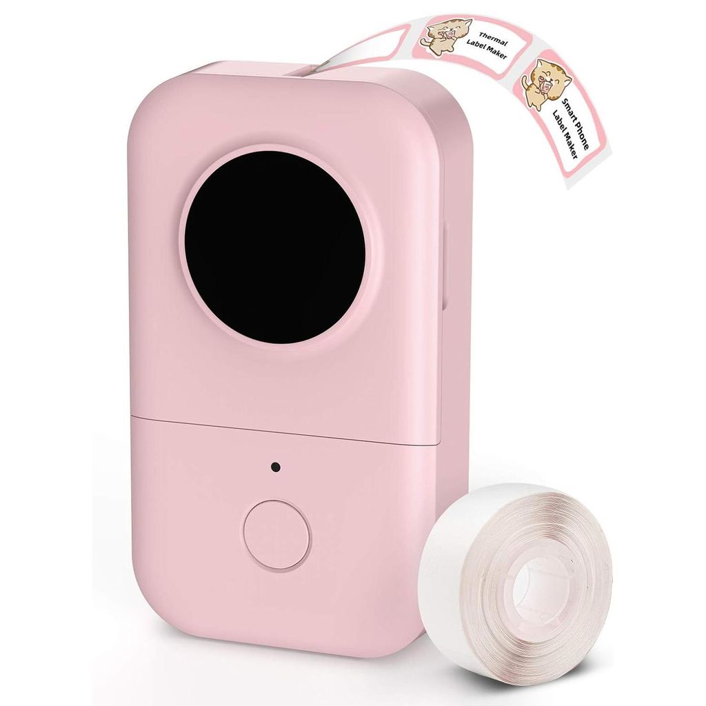 Phomemo Mini Etikettendrucker D30 Bluetooth Entzückender für Büro, fähibel mit iOS Android, Rosa