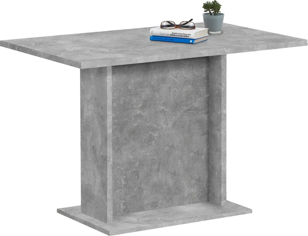 Table à manger stable sans pieds encombrants BANDOL 3 béton 110x70cm