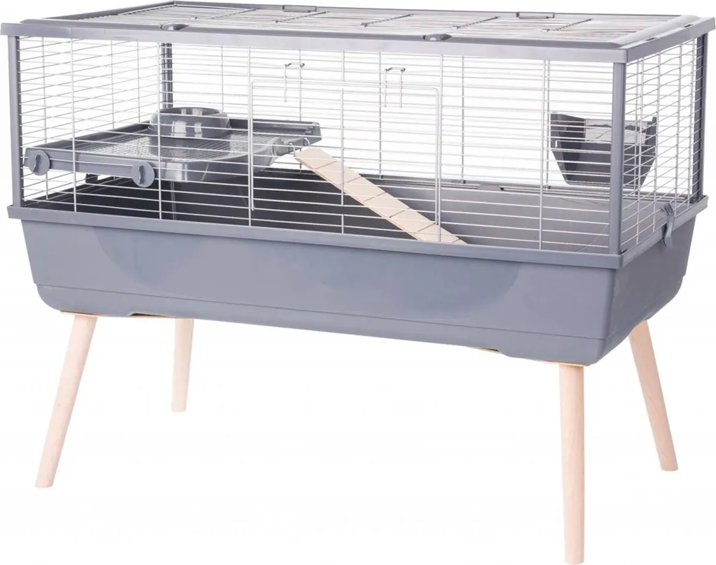 ZOLUX NEOLIFE 100 CAV Grigio: La Gabbia Facile da Pulire per la Famiglia