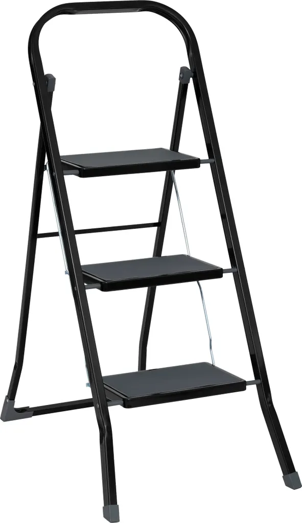 Marchepied 3 marches pliant en acier robuste pour usage domestique 5/5