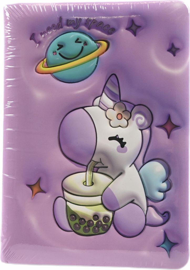 Einhorn Notizbuch B6 Puffy 3D Cover Tagebuch für Kinder Mädchen Schulheft Geschenk Idee