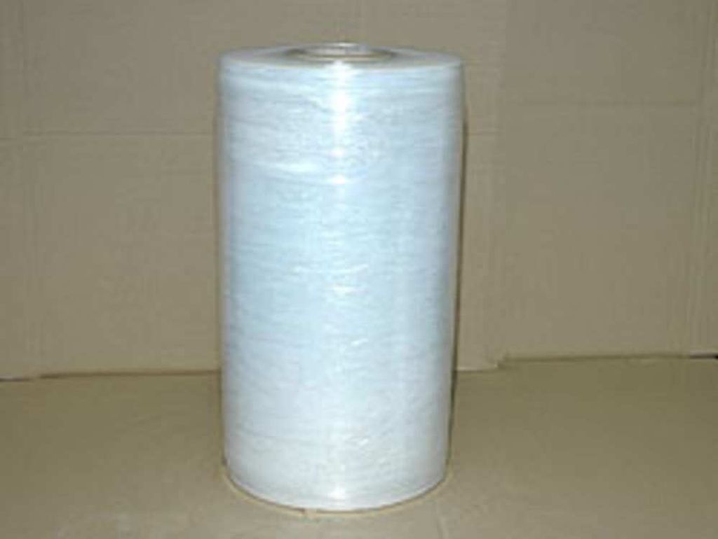 Robuste Maschinenstretchfolie 500mm x 1500m transparent 20μ für sicheren Palettentransport, 1 Rolle