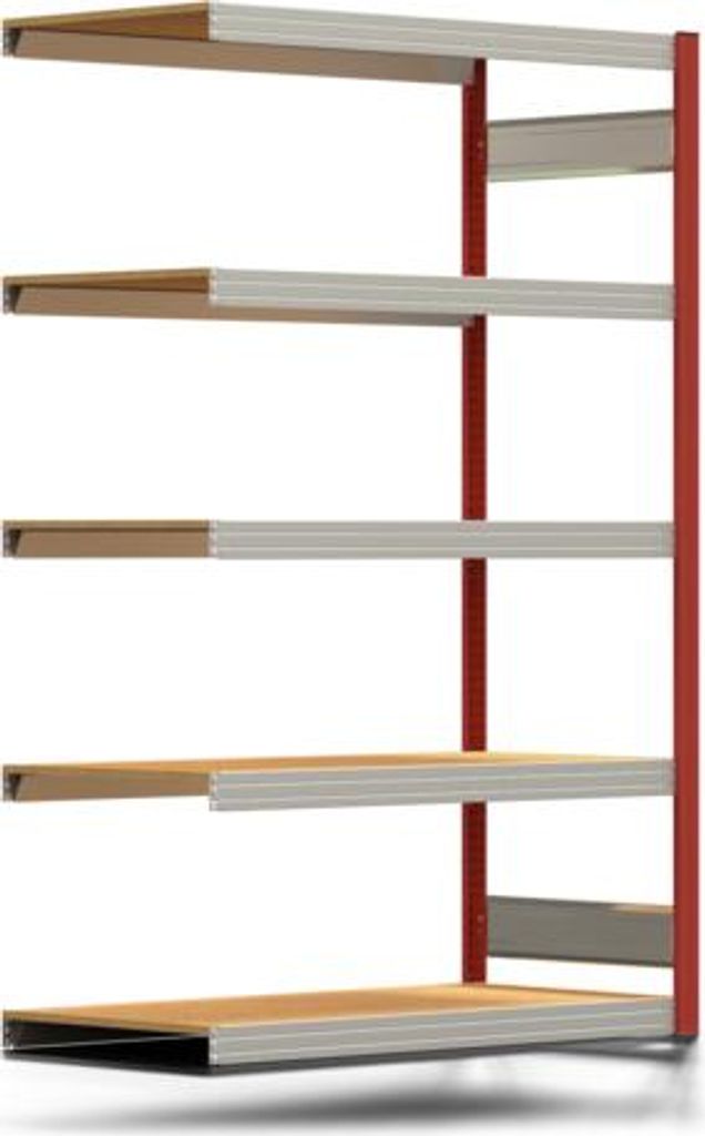 Fachbodenregal Tiefenriegel - 250 kg - 2.000 x 1.285 x 600 Produktbild 