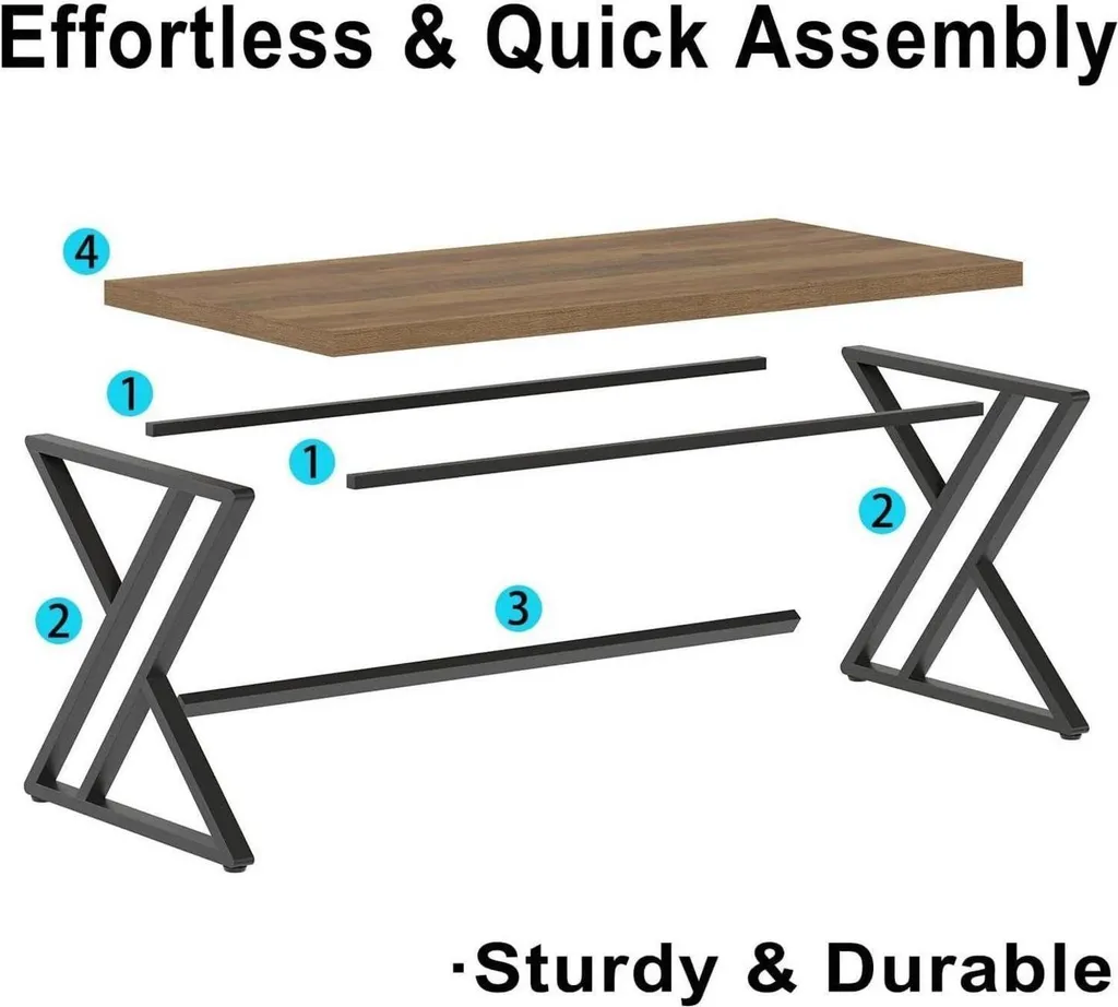 Table d'ordinateur bois Table de bureau robuste Style Campagne Chic