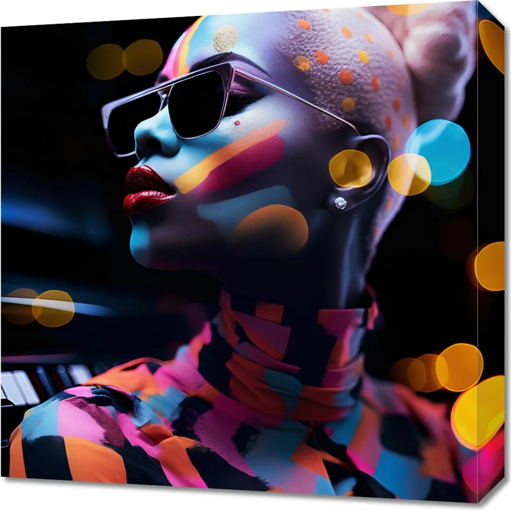 Quadro 50x50 cm Melodia che batte nell'anima