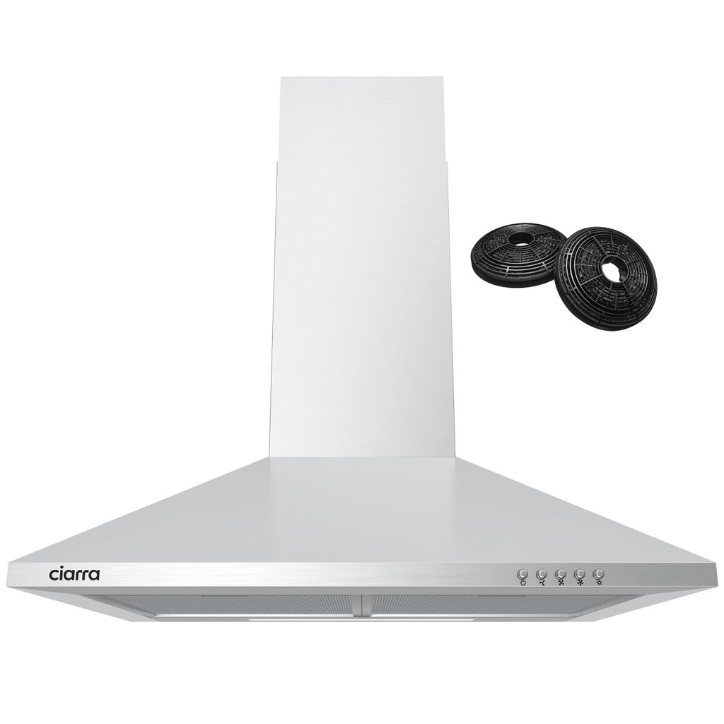 CIARRA A++ 404 m³/h Afzuigkap, 60 cm, Wandmodel, Productafbeelding 