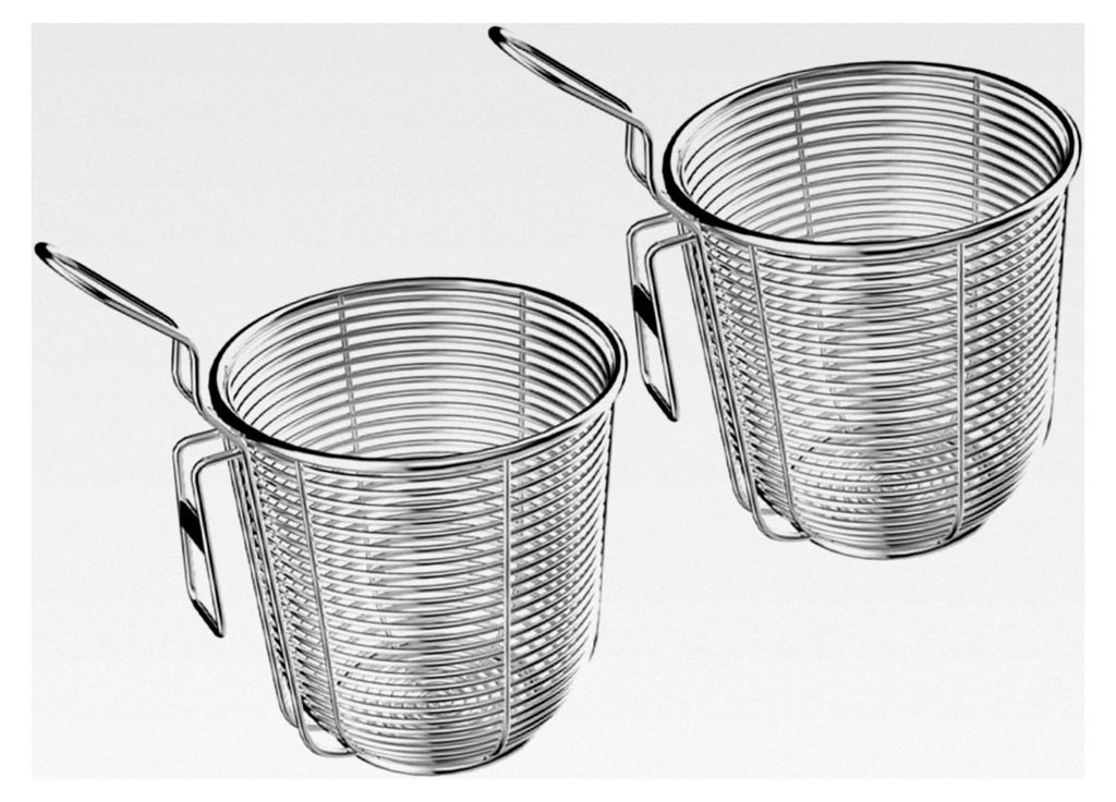 2 Stück Edelstahl Sieb mit Haken, Feinmaschiges Hitzebeständiges Nudelsieb für Hotpot und Küche, Multifunktionales Edelstahl Skimmer für Pasta...