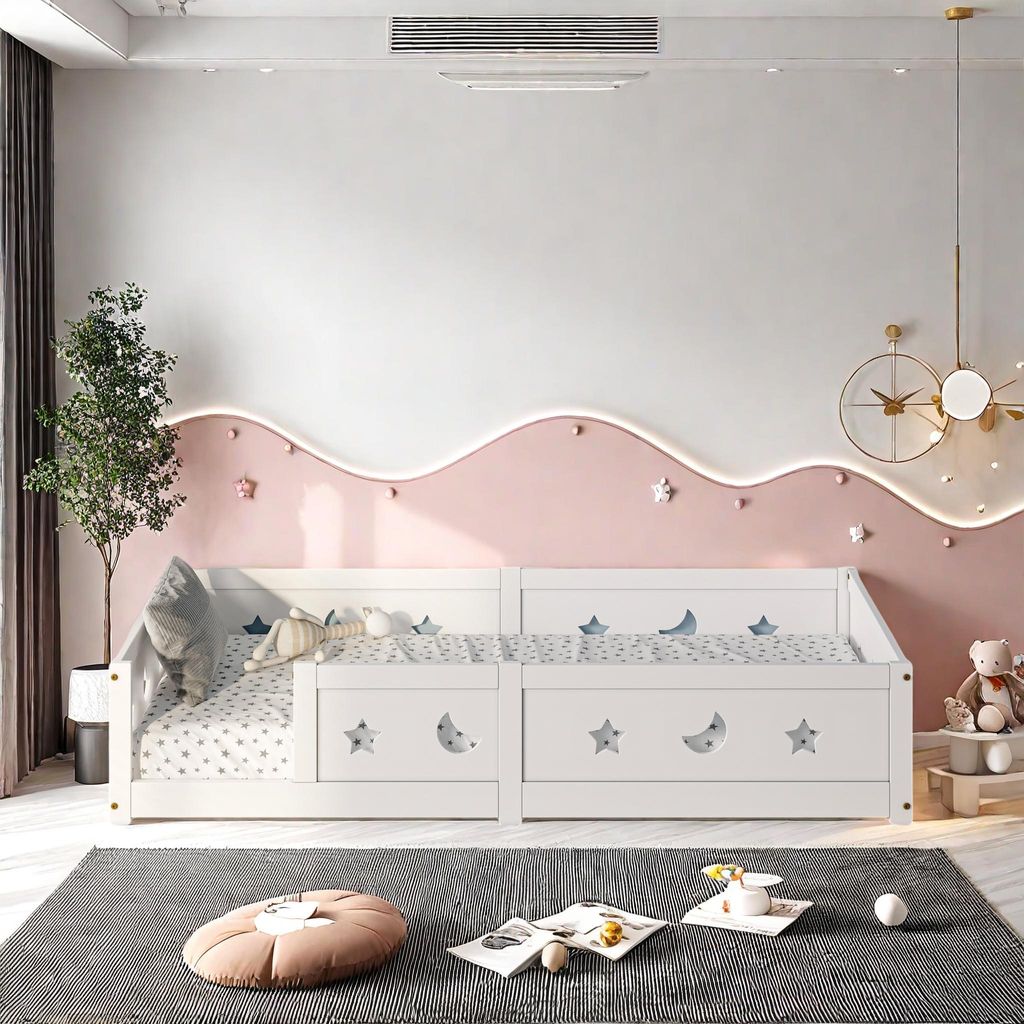 Dětská postel 90x200 cm z masivního borovicového dřeva, Obrázek produktu 