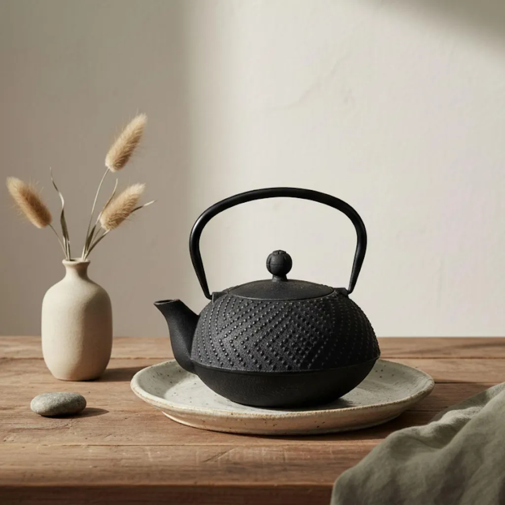 KAMIN Teiera Ghisa 900 ml | Bollitore Design con Infusore Integrato - 6