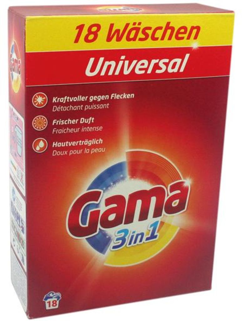 Gama, Uniwersalny proszek do prania, 1,08 kg Obrázek produktu 