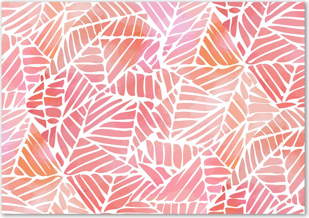 Tulup Leinwandbild - 100x70 cm - Wandkunst - Drucke auf Leinwand - Leinwanddruck - Kunst: modern & klassisch - Rosa - Abstraktes