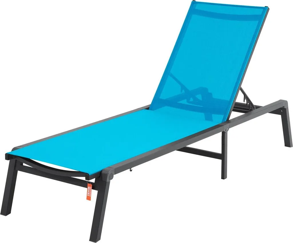 Chaise longue multi-positions pliable pour terrasse avec dossier ergonomique - 10