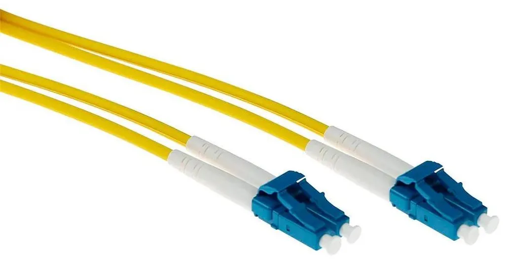 Câble fibre optique incassable armé LC-LC 1m OS2 monomode duplex