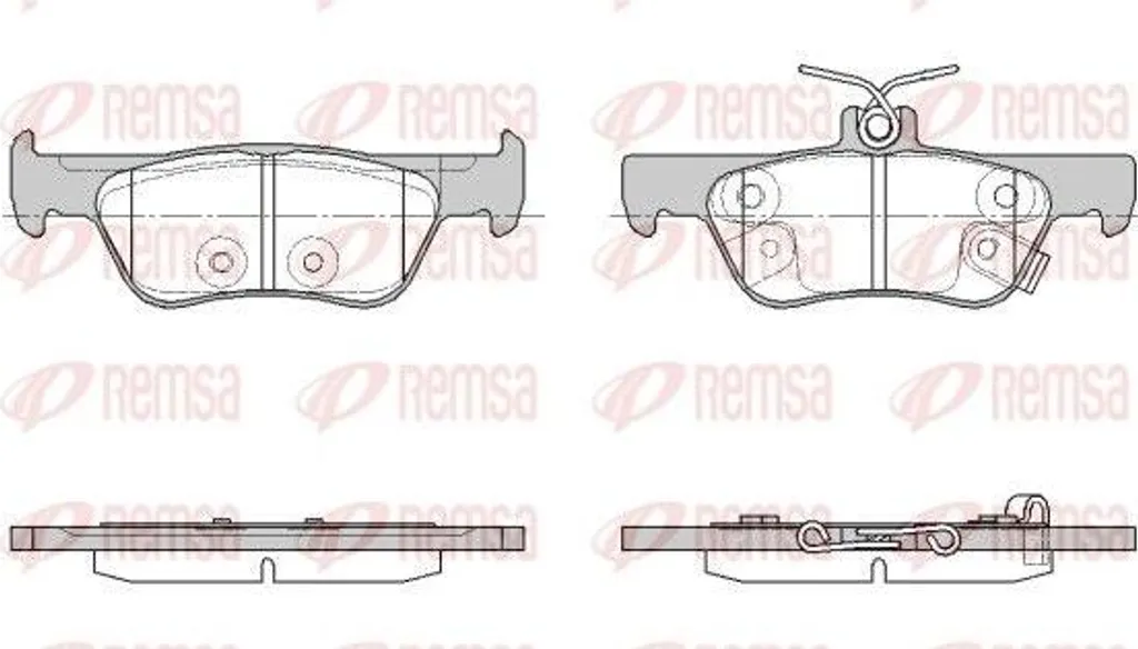 Plaquettes de frein REMSA 1944.02 pour Jazz OE 43022TZBG01 arrière