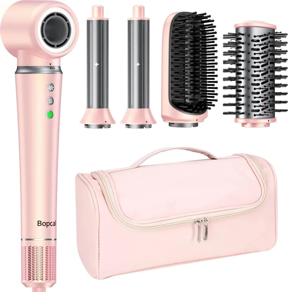 Sèche-cheveux 5 en 1 anti-frisottis technologie ionique et coffret cadeau