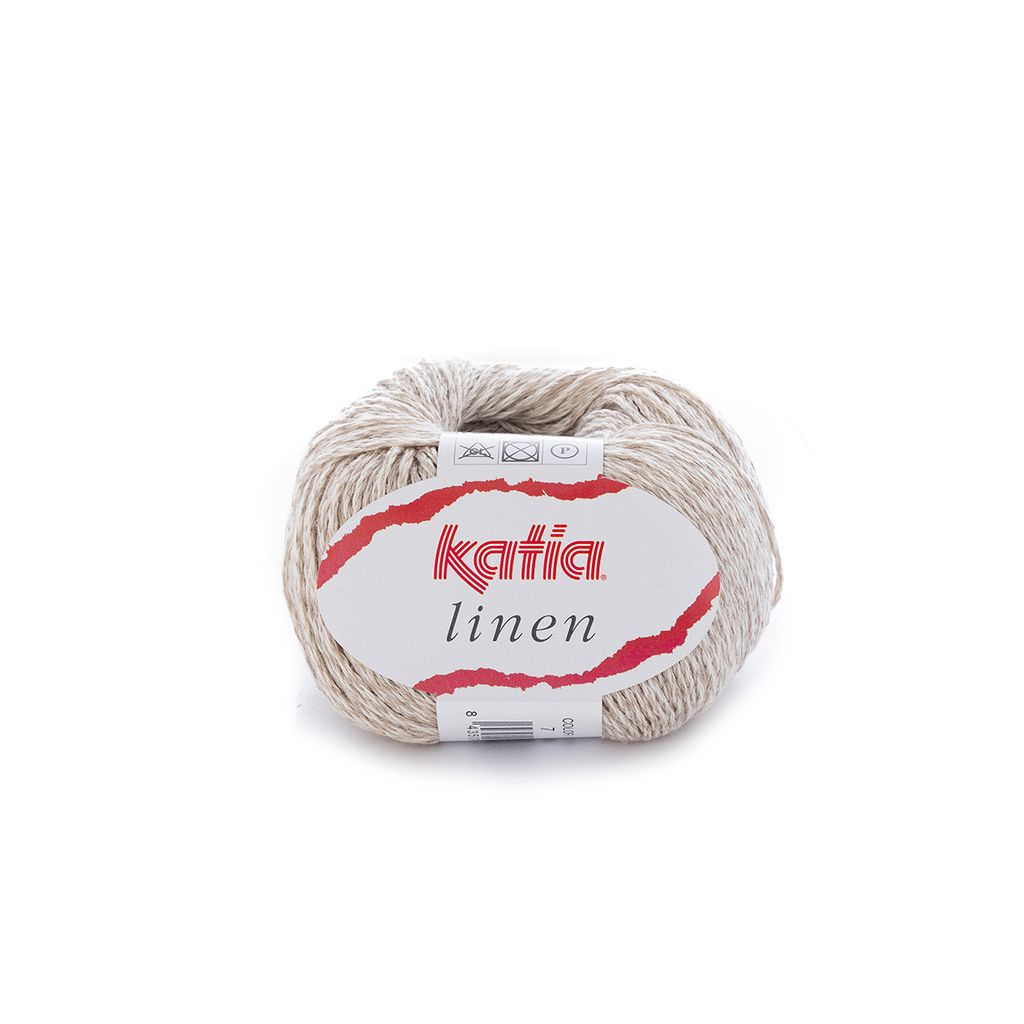 LINEN von Katia - BEIGE/CRUDO (7) - 50 g / ca. 112 m Wolle Produktbild 