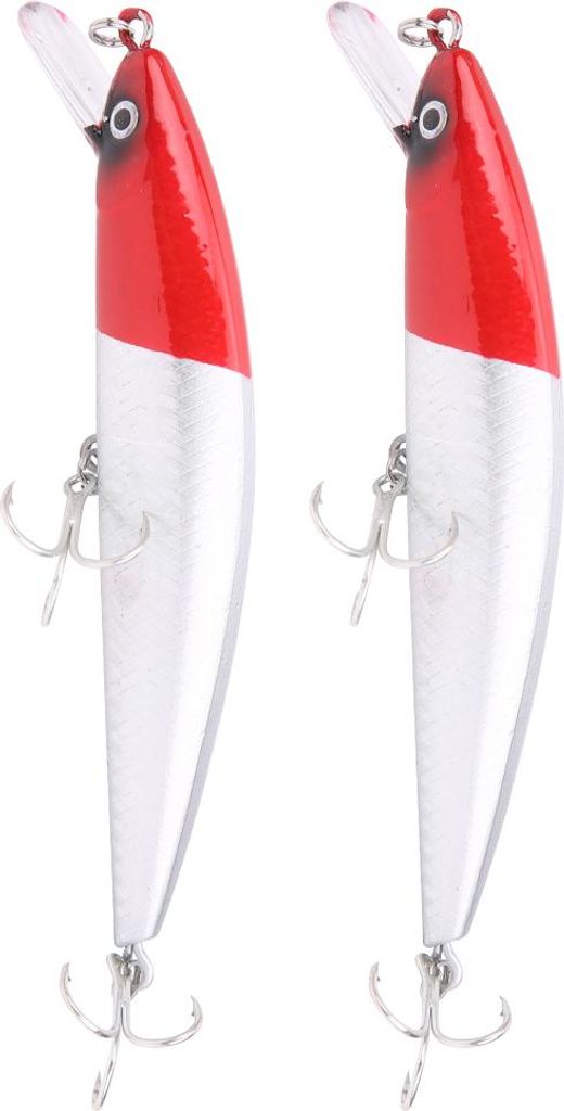 2pcs sinkende minnow ködern Zungenplatte Künstliche Simulation LIFELISCHE Köderfischerei Tackle5#