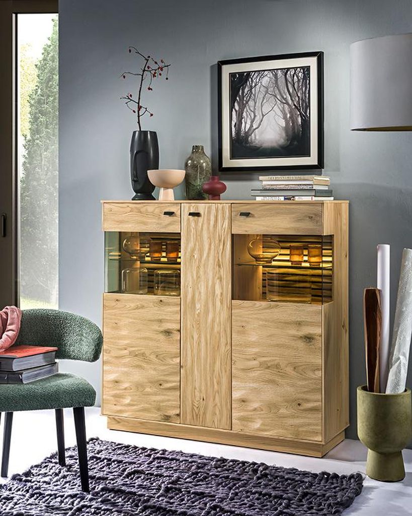 Stauraumschrank Schrank Schrankvitrine Glasdisplay Kommodenschrank