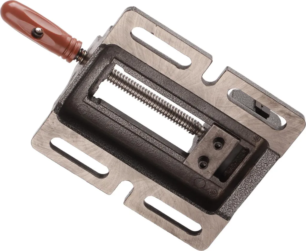 Fixation sécurisée pour perceuse d'établi étau 100 mm noir pro