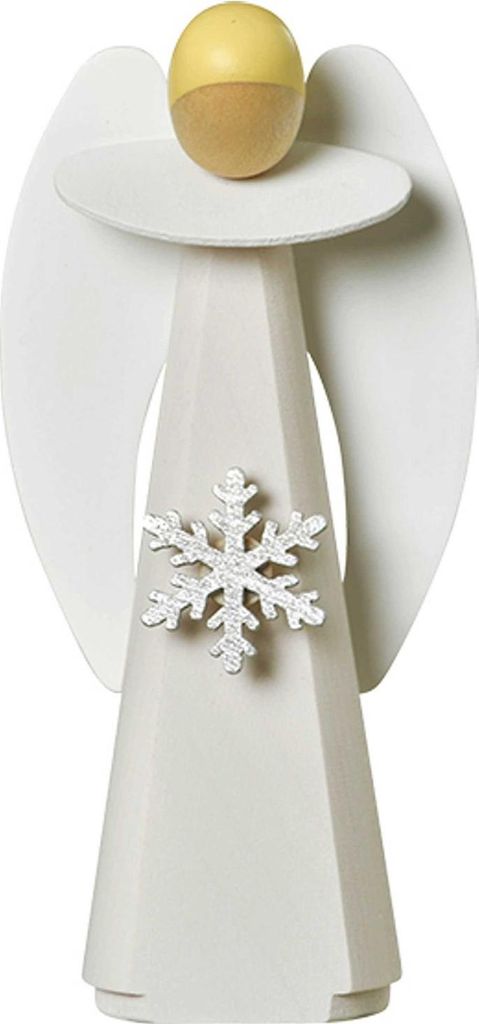Dekofigur Engel mit Schneekristall (11cm) von KWO