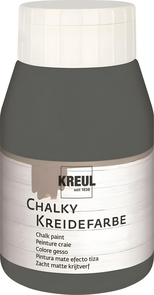 KREUL Kreidefarbe Chalky Volcanic Grey 500 ml Image du produit 