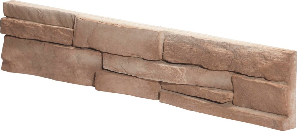STEGU Grenada 6 Verblendstein frostbeständig Beton, braun, 550x117x22-38 mm