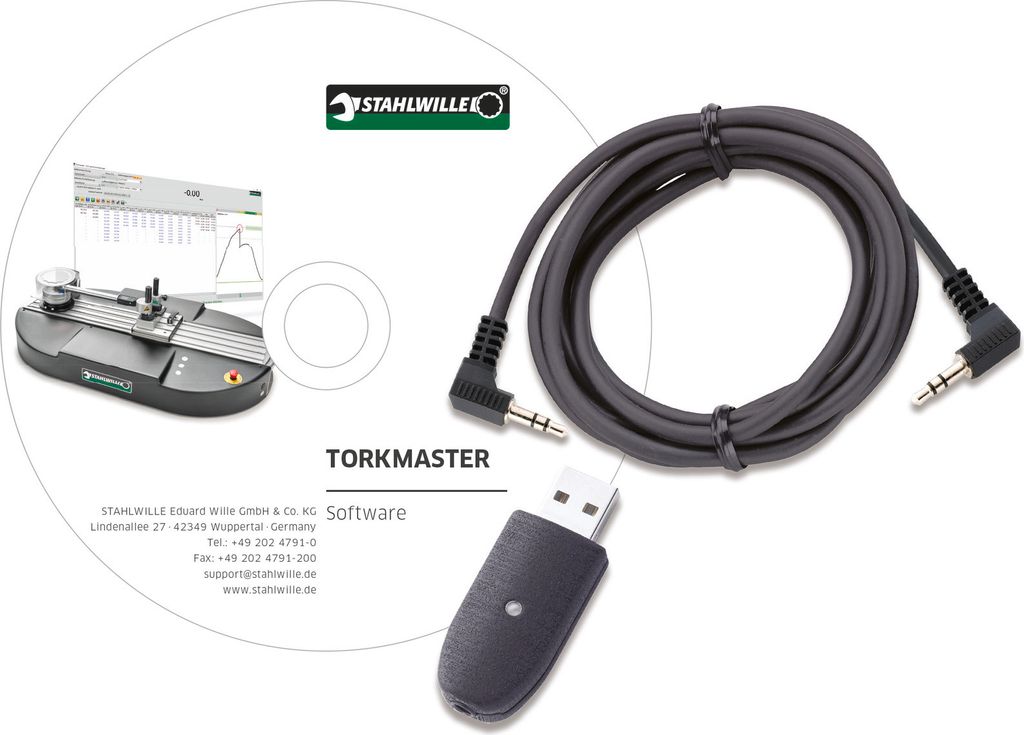 STAHLWILLE USB-Adapter u. Klinkensteckerkabel m.Software TorkMaster L. 1,5m