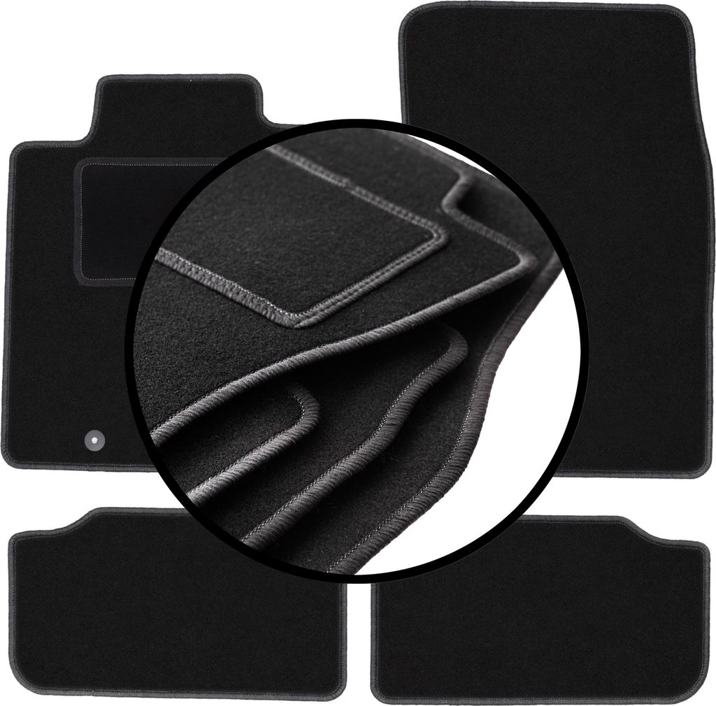 Komplettset Veloursmatten für: Hyundai Genesis G80 Limousine (2013-)