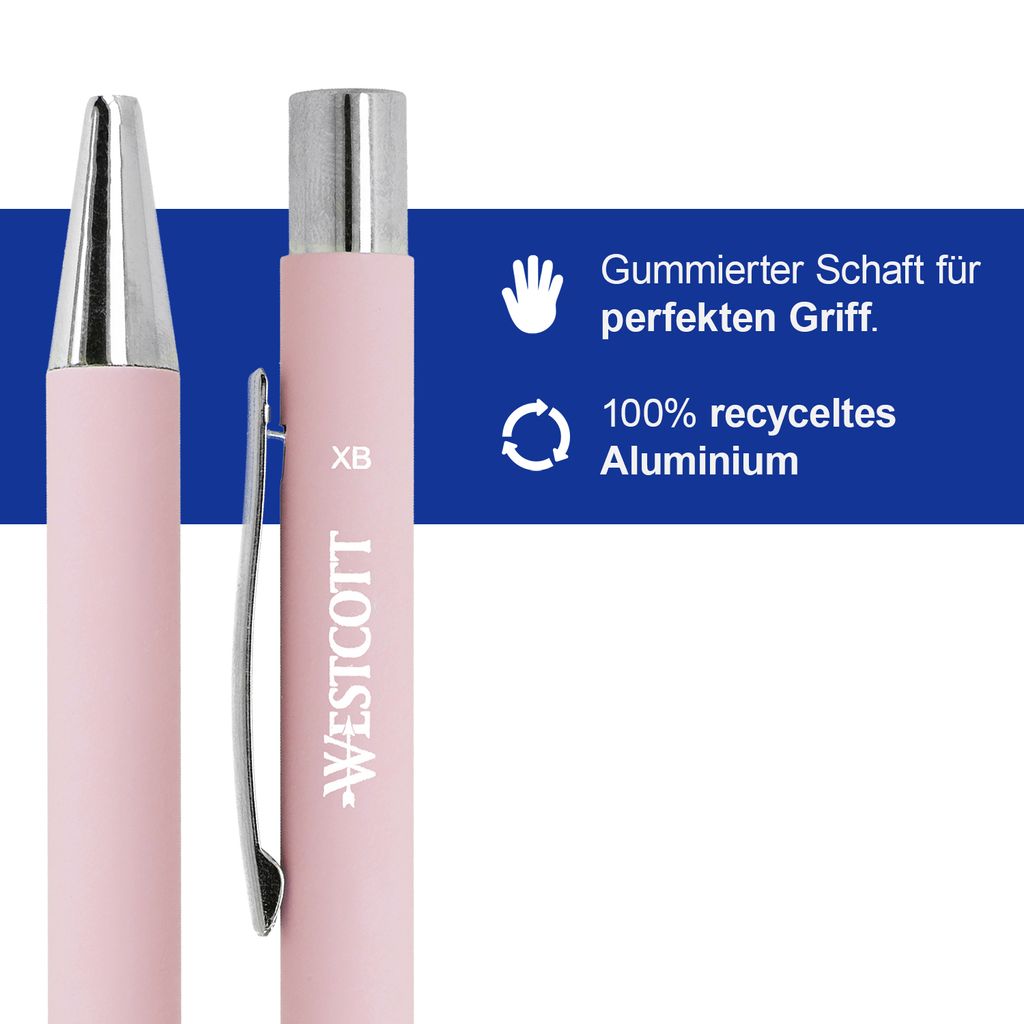 5x WESTCOTT E-745013 00 Kugelschreiber Primesoft rose Obrázok produktu 