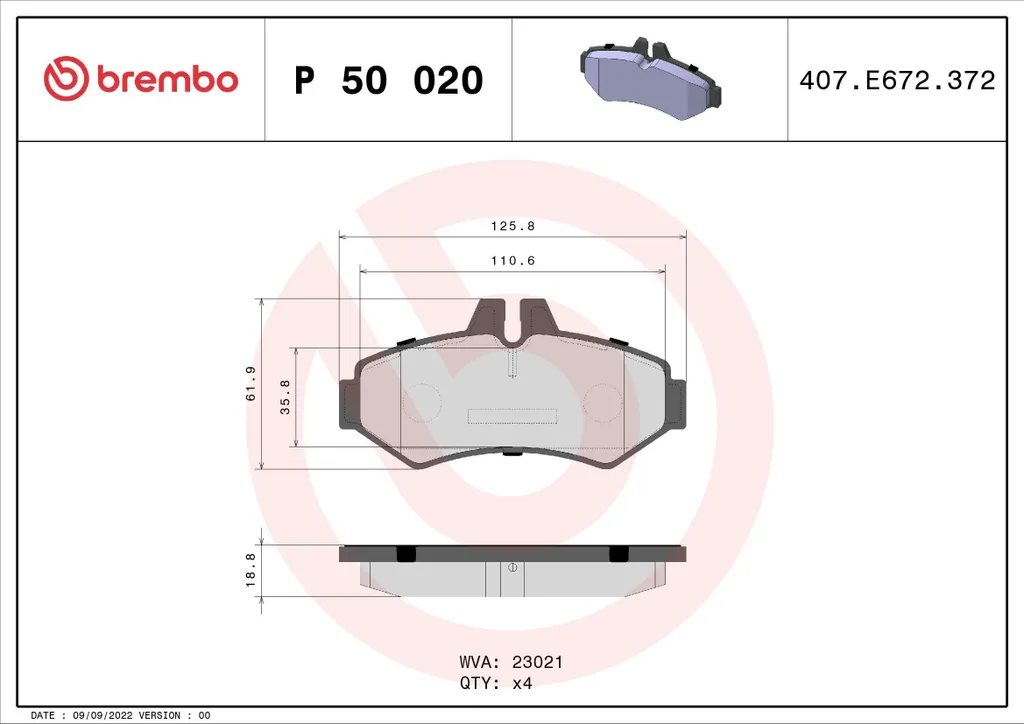 Plaquettes de frein Brembo P 50 020 stop aux bruits et freins inefficaces