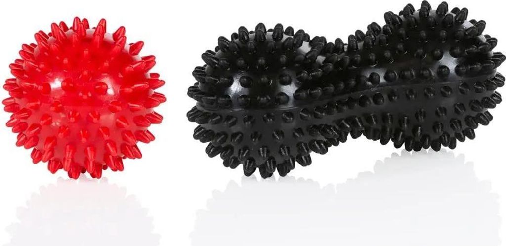 Gymstick Spikey Massageball Rot,Schwarz Rot,Schwarz One Size