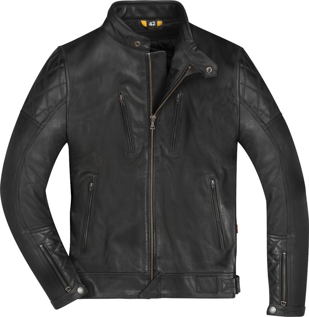 Merlin Wishaw D3O Motorrad Lederjacke, schwarz, XL