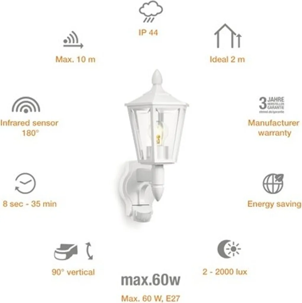 Steinel Sensor luce esterna L 15 Bianco - 10