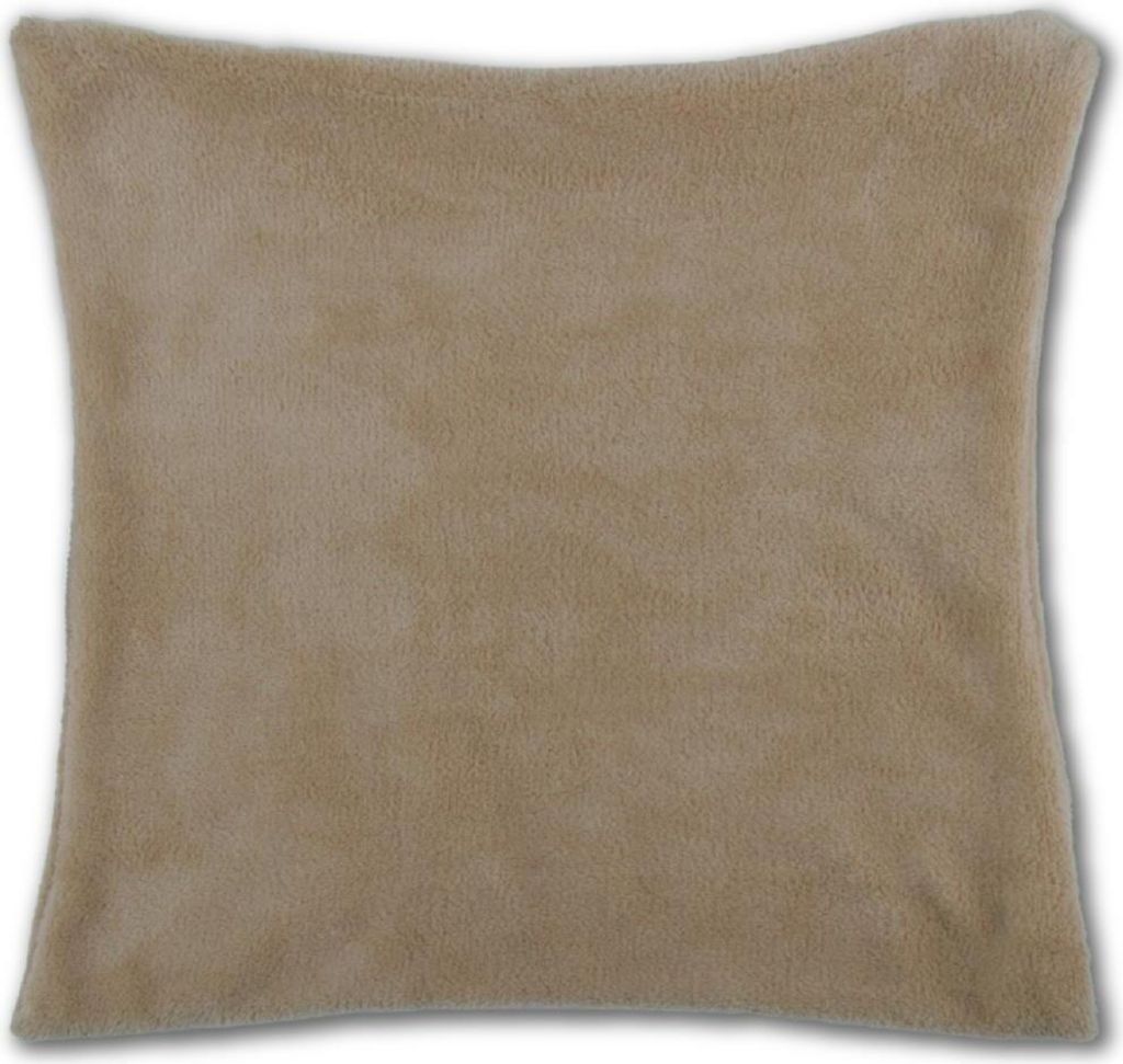 Kissenhülle Kuschel in der Größe ca. 40x40 cm, Farbe: beige Produktbild 
