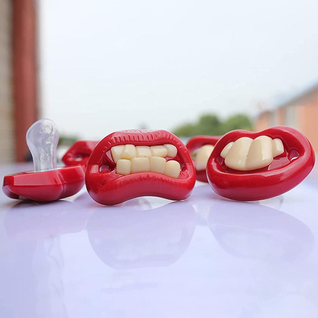 Lustige Schnuller für Babys, Neugeborene, Schnullerzähne, Geschenk für Jungen und Mädchen