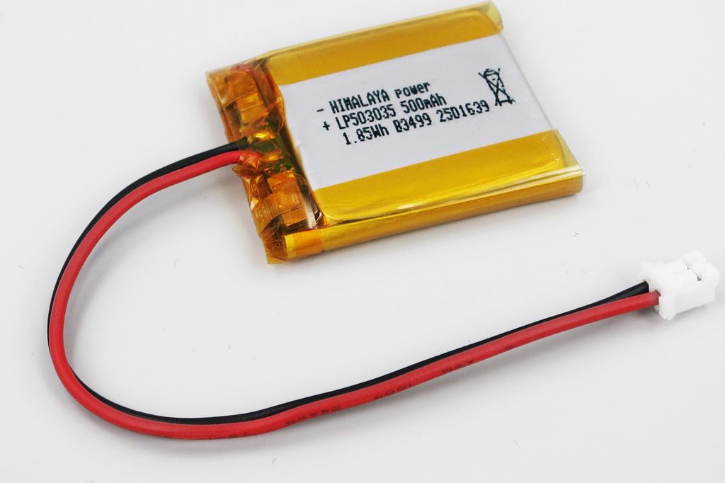 LiPo Akku Lithium-Ion Polymer Batterie 3,7V 500mAh mit Produktbild 