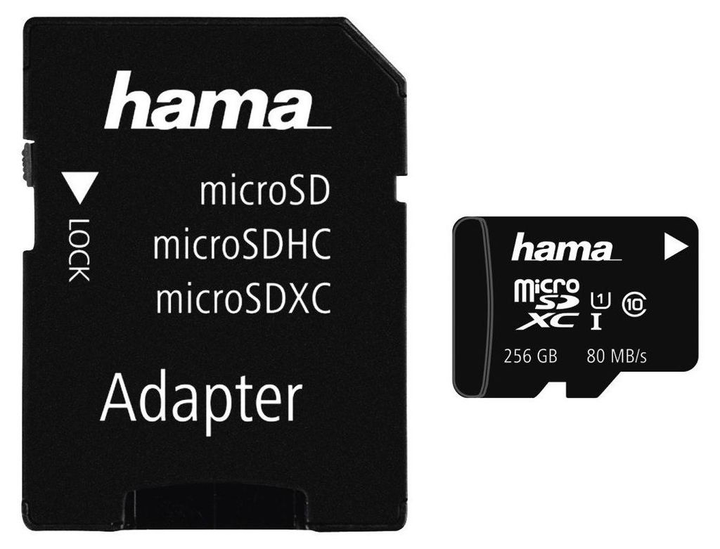 Hama 256GB MicroSDXC UHS-I, 256 GB, MicroSDXC, Klasse 10, Produktbild 