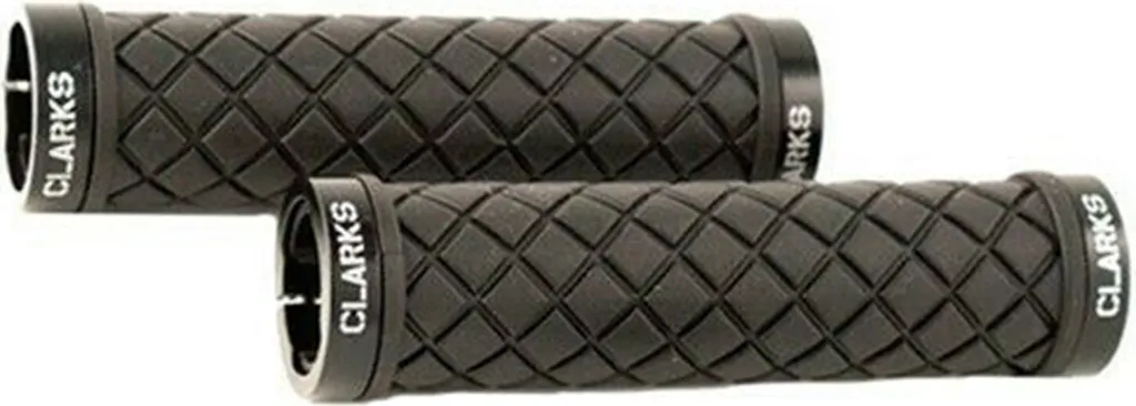 Clarks CLO-276 Poignées Vélo VTT Lock On 130mm Fixation Double Vis 22,2mm