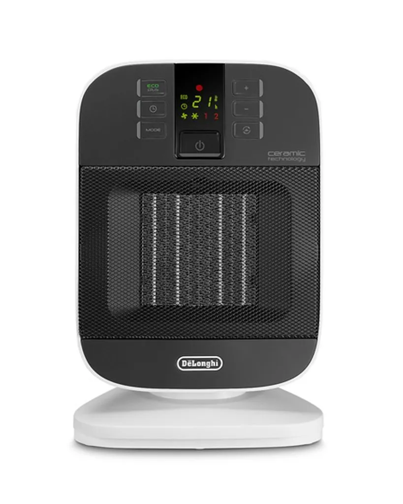 Radiateur Céramique Oscillant De'Longhi HFX60V20 Noir Design et Silencieux