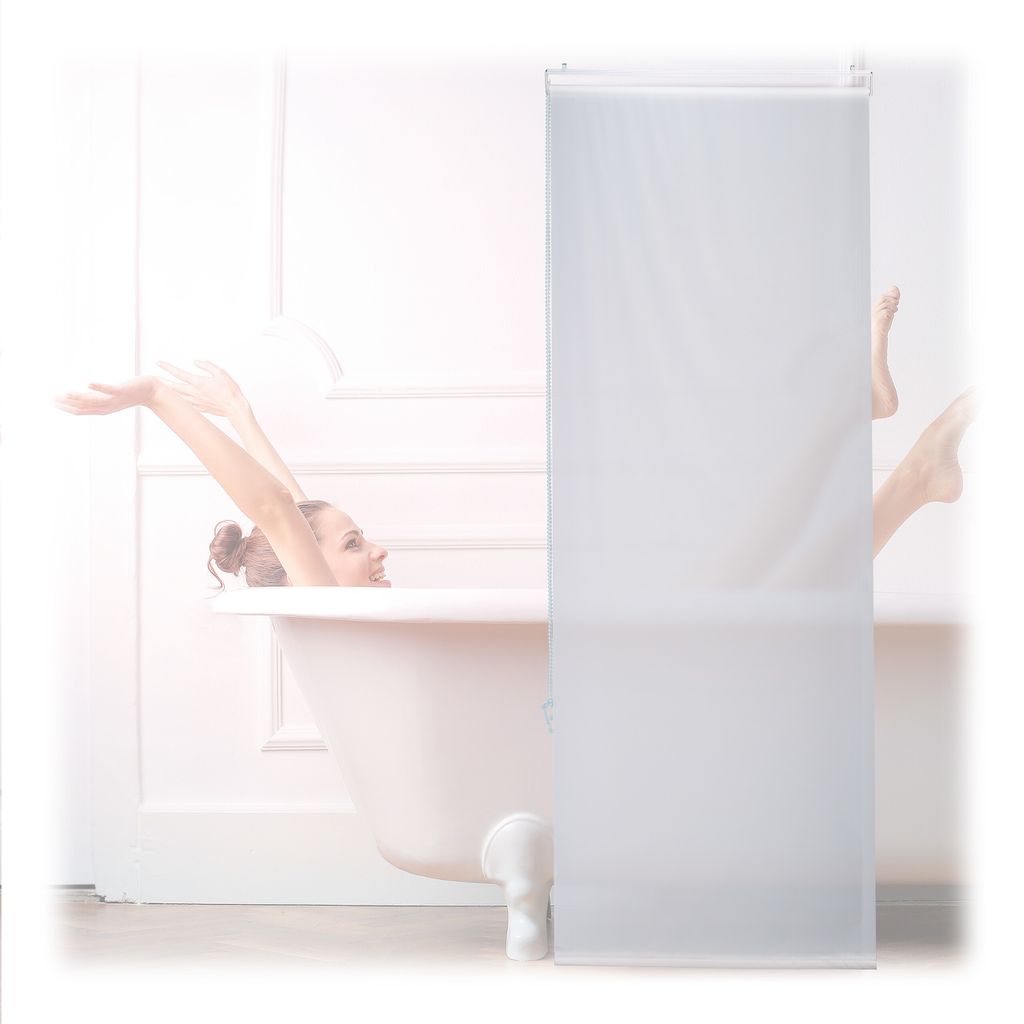 Roletka prysznicowa Relaxdays, 60 x 240 cm, roletka z linką Zdjęcie produktu 
