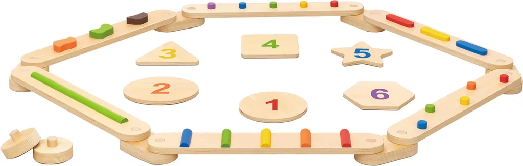 Parcours de Motricité en Bois : Poutres et Blocs d'Équilibre Montessori