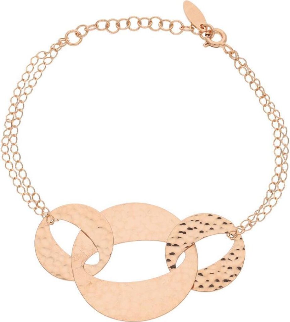 JuwelmaLux Armband 925/000 Sterling Silber Rosé vergoldet JL47-03-0035 18 cm