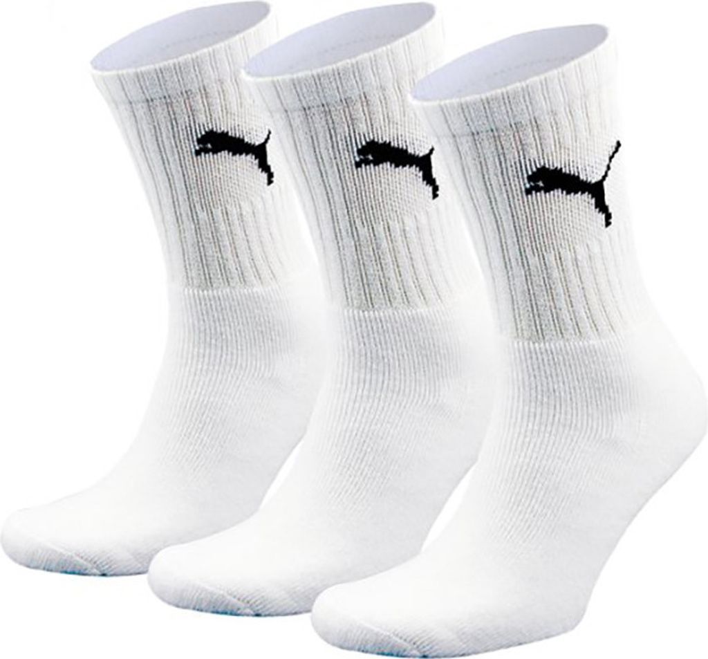 Puma Crew Sock (3-pack),  sokken, wit Produktbild 