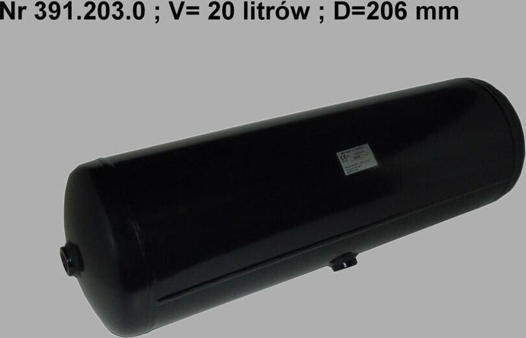 POLMO S.A. Luftbehälter Druckluftanlage 391.203.0 690mm 20L 206mm