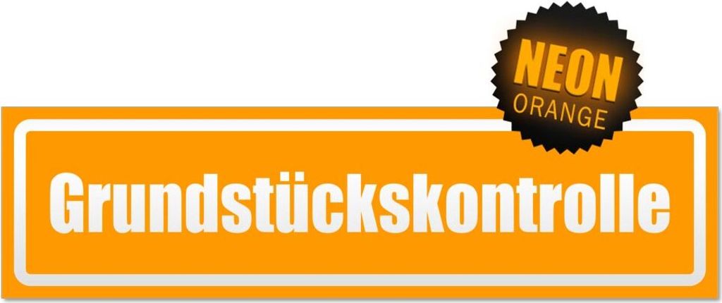 Grundstückskontrolle invertiert Magnetschild Schild magnetisch
