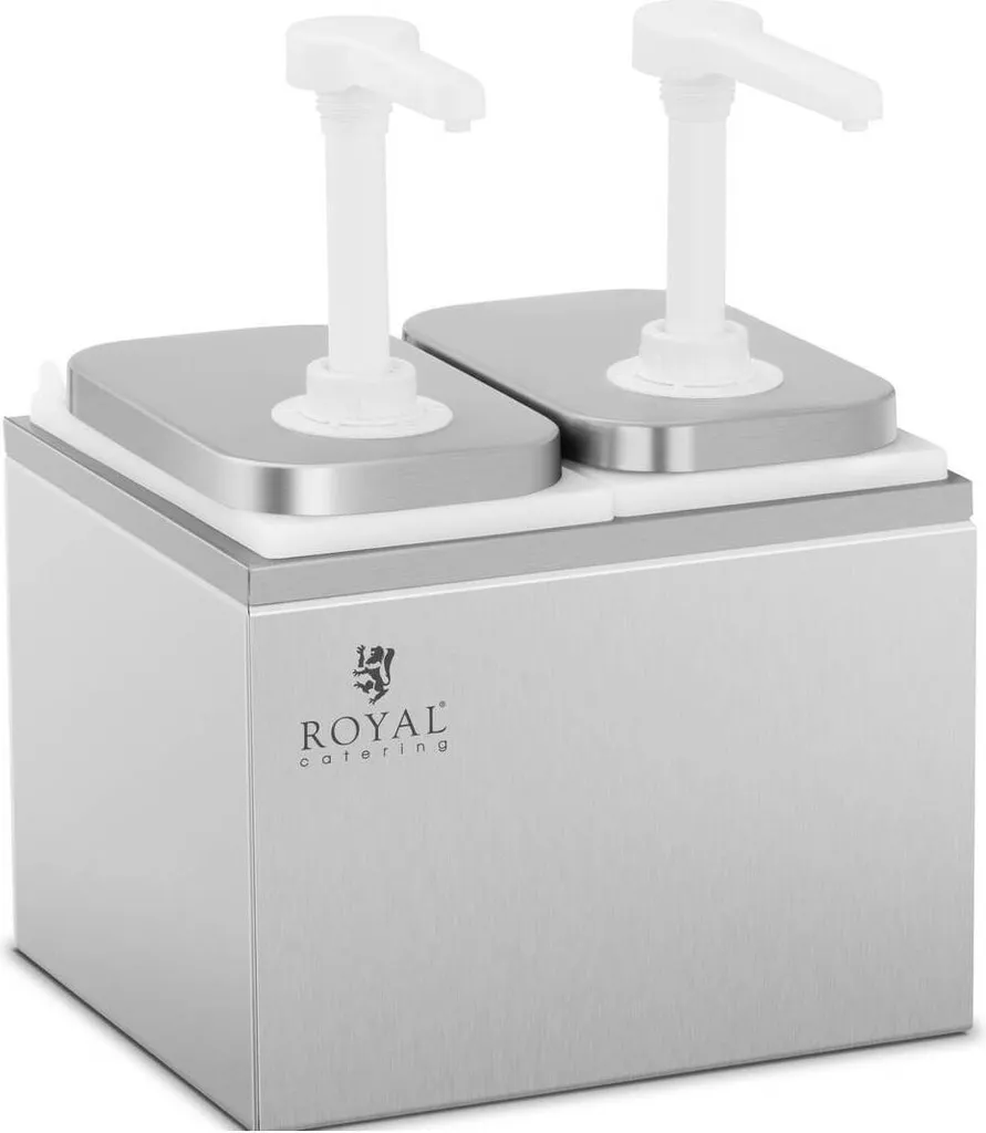 Dispenser Salse Royal Catering 2x2 Litri: Gestione Flussi e Igiene Buffet