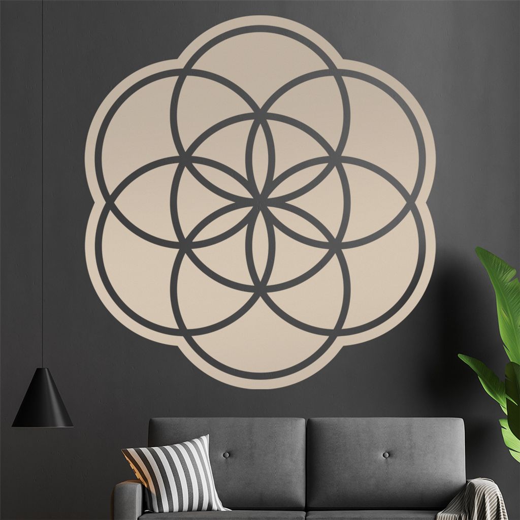 Samen des Lebens Wandtattoo in 6 Größen - Wandaufkleber Wall Sticker - Dekoration, Küche, Wohnzimmer, Schlafzimmer, Badezimmer